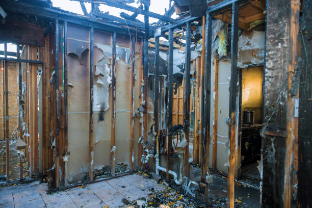 Professional Fire Damage Removal technician working in Medford, WI